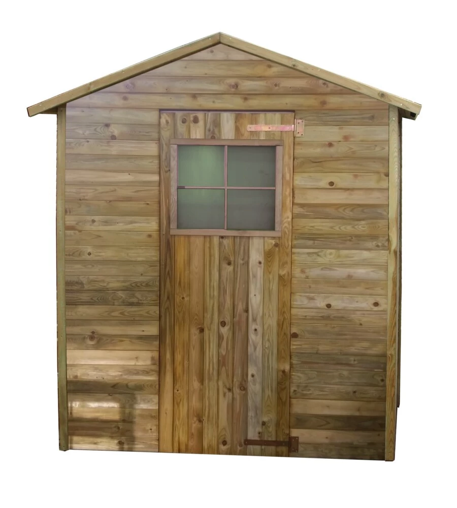 CASETTA IN LEGNO DA GIARDINO "FELICIA" IN PINO IMPREGNATO 199X154X217 CM